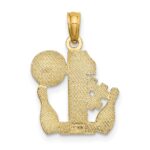 14K #1 Bowling Ball and Two Pins Charm - Image 4
