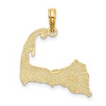 14K CAPE COD Map Charm - Image 4