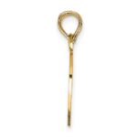 14K BOY/GIRL FRIEND 2-Piece Break-apart Heart Charm - Image 2