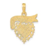 14K MOMMY'S GIRL In Heart with Banner Charm - Image 4