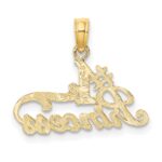 14K #1 PRINCESS Charm - Image 3