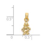14K 3-D Mini Doll Charm - Image 4