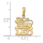 14K LEO Zodiac Charm - Image 3