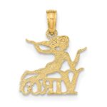 14K VIRGO Zodiac Charm - Image 4