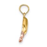 14k Two-Tone Baby Bottle Charm - Image 2