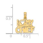 14k I LOVE MY CHIEF Charm - Image 3