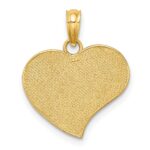 14k with White Rhodium MOM and Angel Heart Charm - Image 4