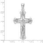 14K White Gold Crucifix Charm - Image 3