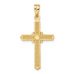 14K Two-tone -X- Center Cross Charm - Image 4