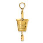 14K 3-D KEY WEST Pail and Shovel Pendant - Image 2