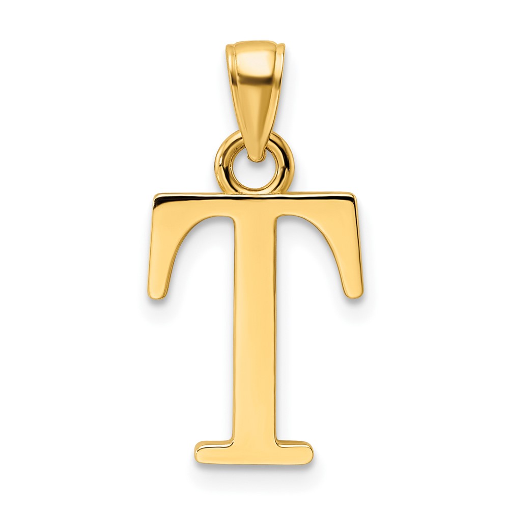 K9810T.jpg 14K Polished Letter T Pendant - Image 1