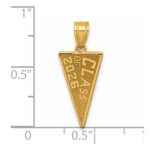 14K Class Of 2026 Rally Flag / Graduation Charm - Image 4