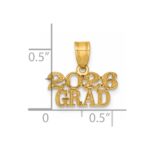 14k Polished 2026 GRAD Charm - Image 4
