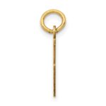 14k Small Elongated Number 5 Charm - Image 2