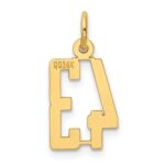 14k Small Elongated Number 43 Charm - Image 3