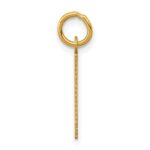 14k Small Elongated Number 61 Charm - Image 2