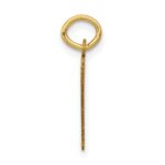 14k Small Elongated Number 97 Charm - Image 2