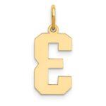 14k Medium Polished Number 3 Charm - Image 3