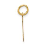 14k Small Polished Number 5 Charm - Image 2