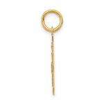 14k Small Polished Number 48 Charm - Image 2