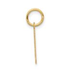14k Small Satin Number 9 Charm - Image 2