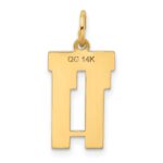 14k Small Satin Number 11 Charm - Image 3