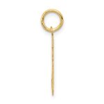 14k Small Satin Number 25 Charm - Image 2