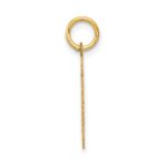 14k Small Satin Number 30 Charm - Image 2