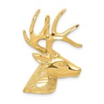 14k Laser Cut Deer Head Omega Slide