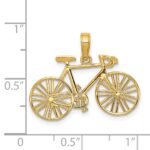14k Polished Bicycle Charm - Image 4