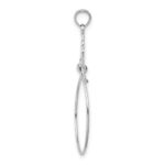 14k White Gold Filigree Charm Holder Pendant - Image 2