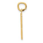 14k Medium Polished Number 3 Charm - Image 2