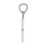 14kw Polished Number 8 Pendant - Image 2