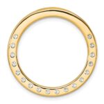 14k 3 carat Lab Grown Diamond VS/SI+ G+ Complete Circle Chain Slide Pendant - Image 3