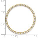 14k 1 carat Lab Grown Diamond VS/SI+ G+ Complete Circle Chain Slide Pendant - Image 4