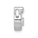 14k WG  1 Birthstone and Dia Mother/Child Chain Slide Semi-mount - Image 3