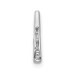 14k White Gold 1/10 carat Diamond Fancy Chain Slide - Image 3