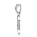 14k White Gold Diamond Leo Zodiac Pendant - Image 2