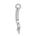 14k White Gold Diamond Golf Club and Ball Pendant - Image 2