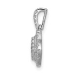 10k White Gold 1/4ct. Diamond Cluster Pendant - Image 2