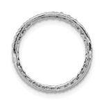 14k White Gold 3/8 carat Diamond Circle Chain Slide - Image 3