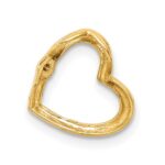14k AA Diamond Heart Chain Slide - Image 3