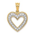 14k 1/3 carat Diamond Heart Pendant