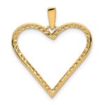 14k 1/6 carat Diamond Heart Pendant - Image 3
