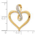 10K 1/20ct. Diamond Heart and Infinity Pendant - Image 4