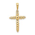 14k 1/2 carat Lab Grown Diamond VS/SI+ G+ Complete Cross Pendant - Image 3