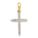 10K 1/6ct. Diamond Cross Pendant