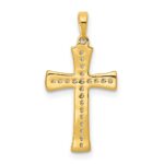 14k  1/10 carat Diamond Cross Pendant - Image 3