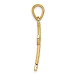 14k  3/8 carat Diamond Cross Pendant - Image 2