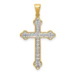 10K 1/10ct. Diamond Cross Pendant